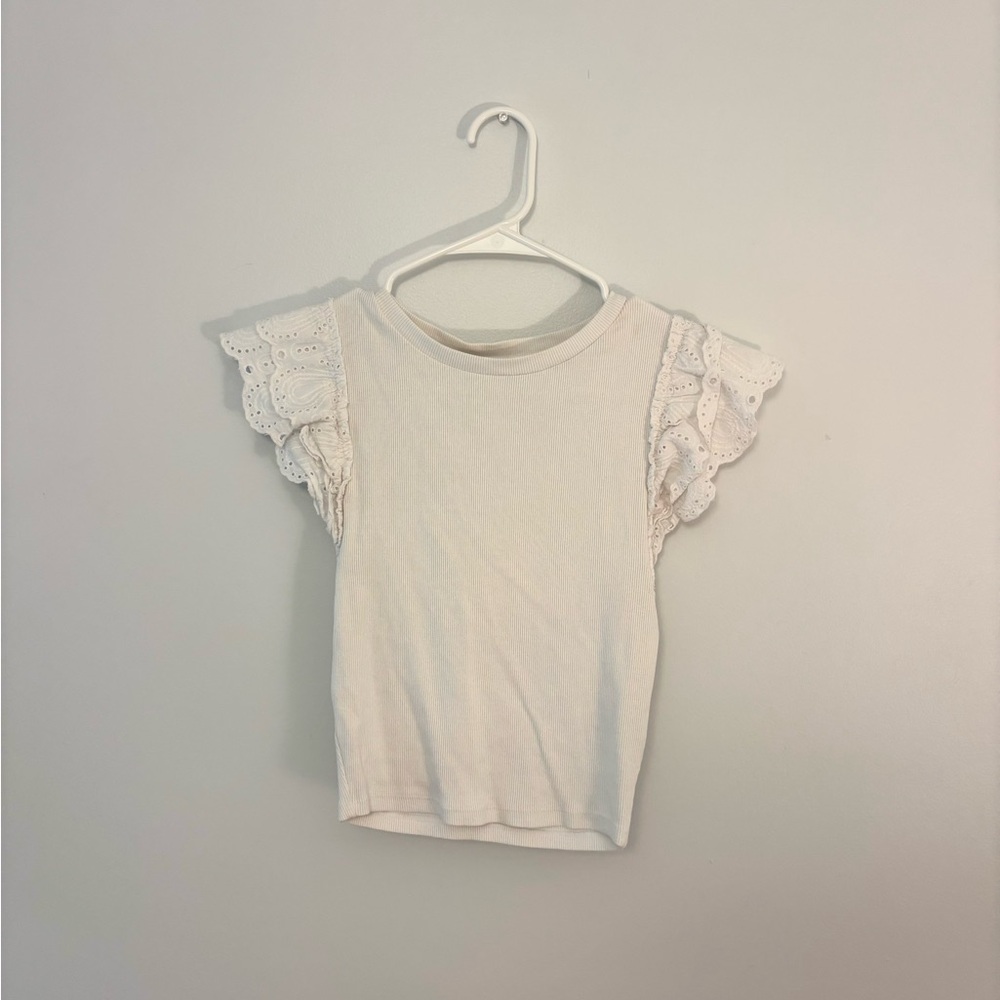 ZARA - Ruffle Sleeve Top